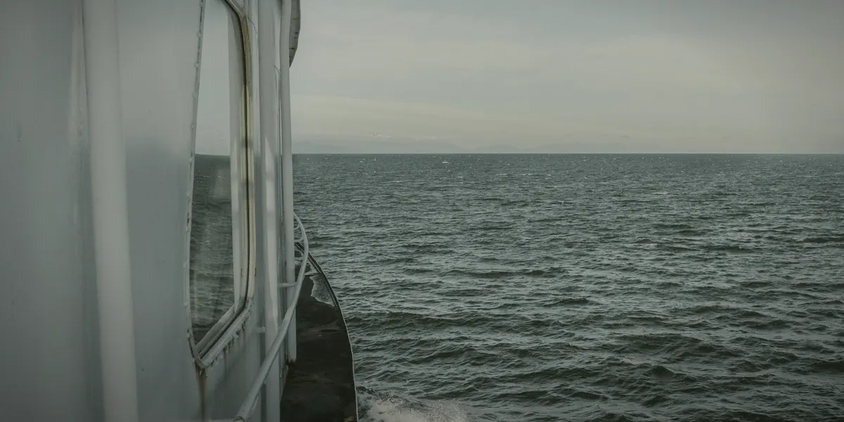 Ferry crossing on coastal water for an out-of-province vehicle entering BC